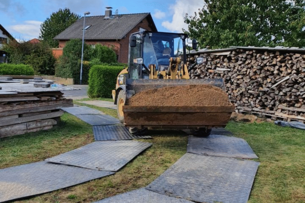 Puistematerjali transport murul